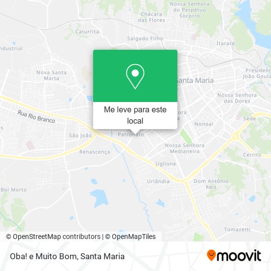 Oba! e Muito Bom mapa