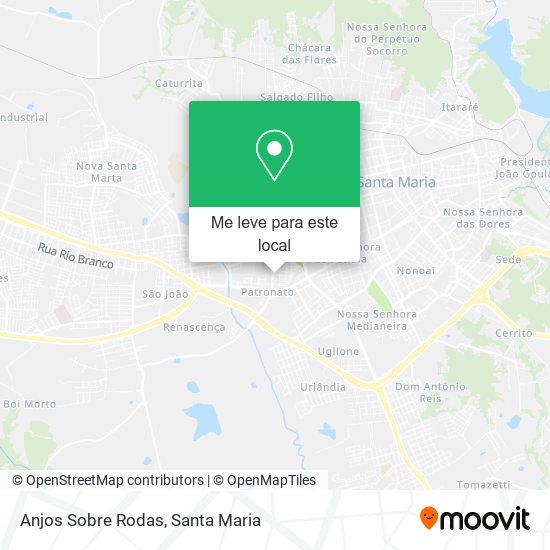Anjos Sobre Rodas mapa