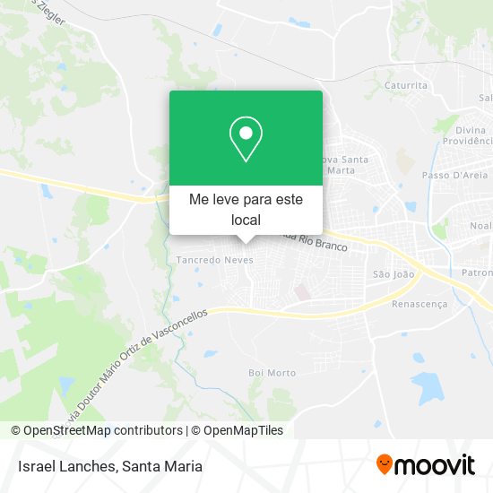 Israel Lanches mapa