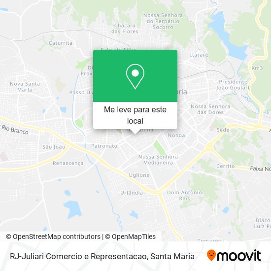 RJ-Juliari Comercio e Representacao mapa