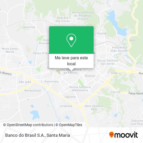 Banco do Brasil S.A. mapa