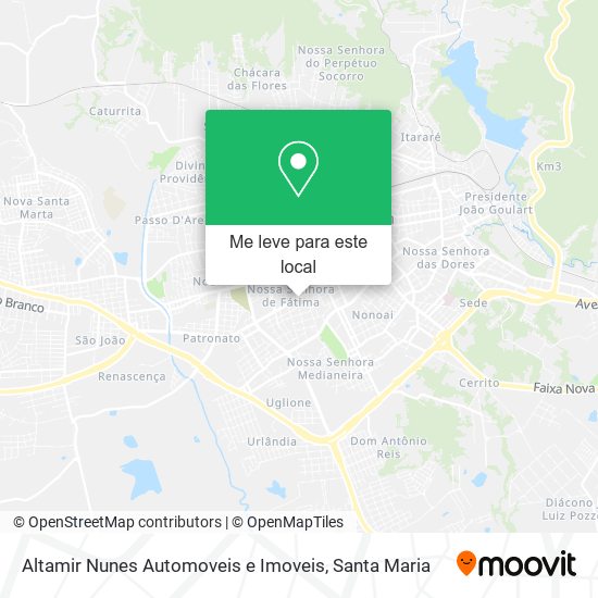Altamir Nunes Automoveis e Imoveis mapa