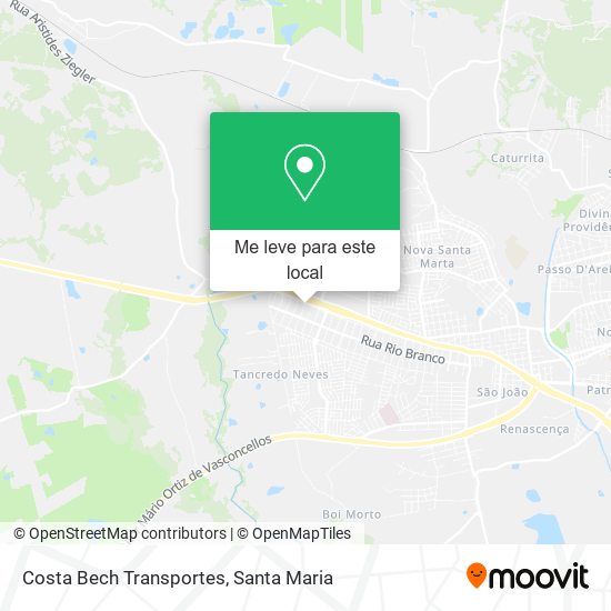 Costa Bech Transportes mapa