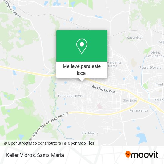 Keller Vidros mapa