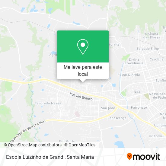 Escola Luizinho de Grandi mapa