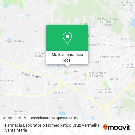 Farmácia Laboratório Homeopático Cruz Vermelha mapa