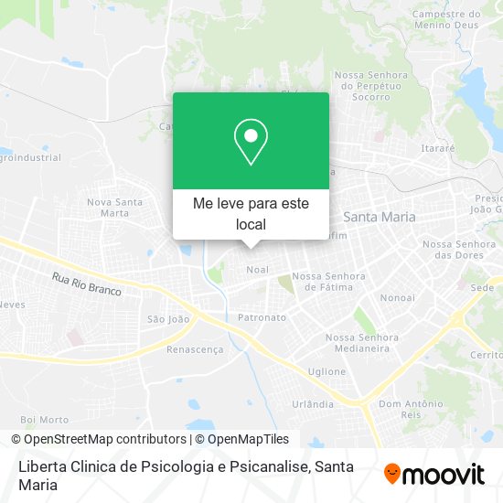 Liberta Clinica de Psicologia e Psicanalise mapa