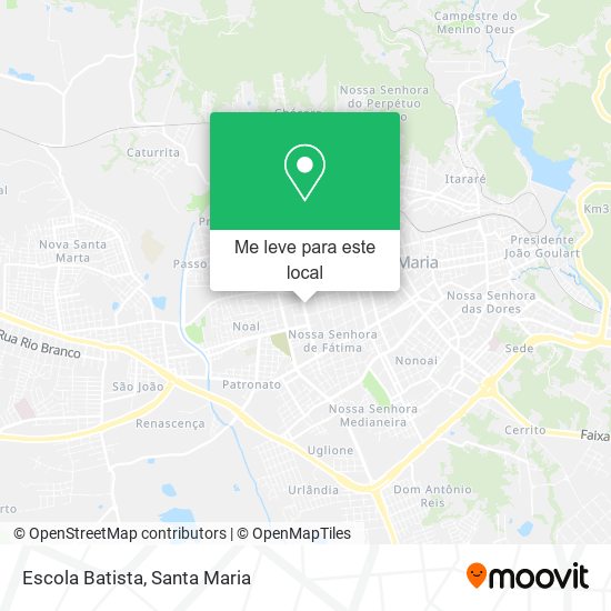 Escola Batista mapa