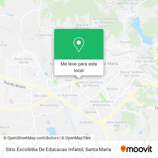 Sitio Escolinha De Educacao Infantil mapa