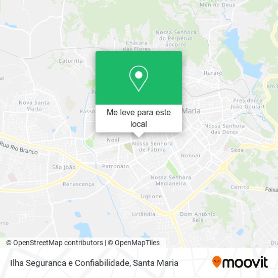 Ilha Seguranca e Confiabilidade mapa