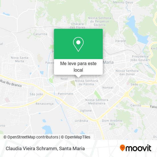 Claudia Vieira Schramm mapa
