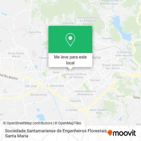 Sociedade Santamariense de Engenheiros Florestais mapa