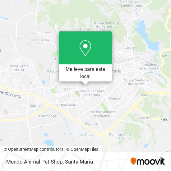 Mundo Animal Pet Shop mapa