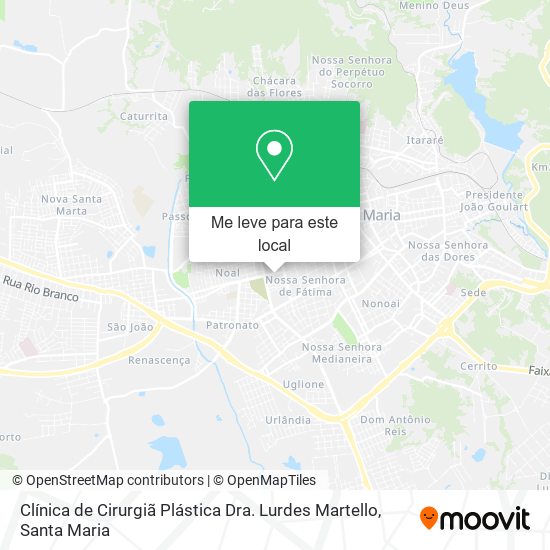 Clínica de Cirurgiã Plástica Dra. Lurdes Martello mapa