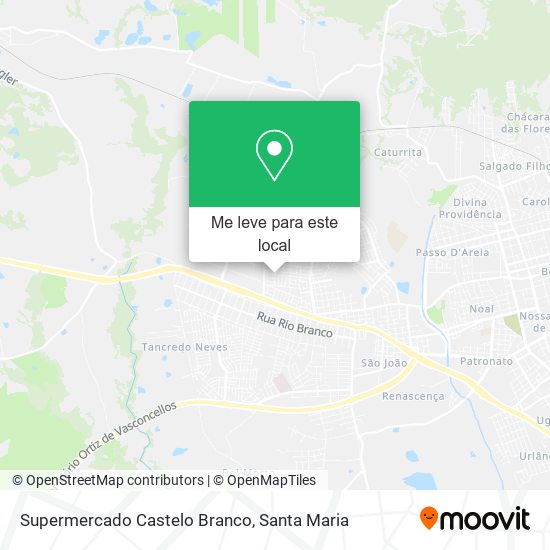 Supermercado Castelo Branco mapa