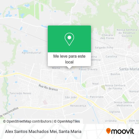 Alex Santos Machados Mei mapa