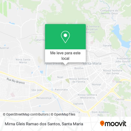 Mirna Gleis Ramao dos Santos mapa