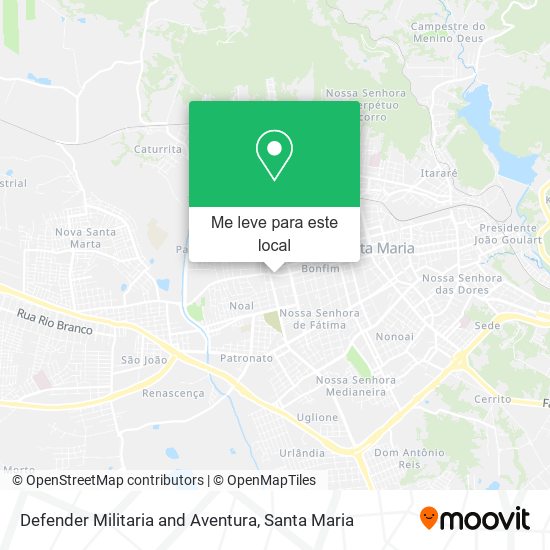 Defender Militaria and Aventura mapa