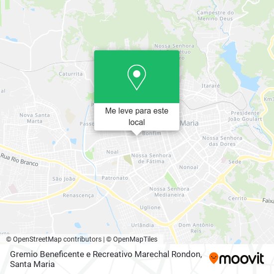 Gremio Beneficente e Recreativo Marechal Rondon mapa