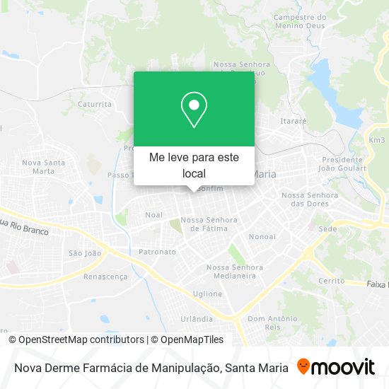 Nova Derme Farmácia de Manipulação mapa