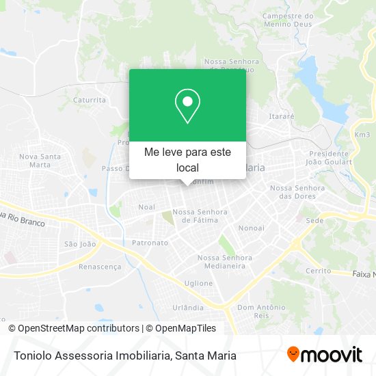 Toniolo Assessoria Imobiliaria mapa