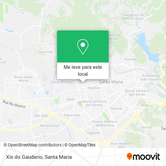 Xis do Gauderio mapa
