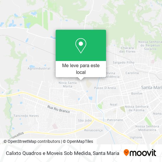 Calixto Quadros e Moveis Sob Medida mapa