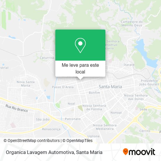 Organica Lavagem Automotiva mapa
