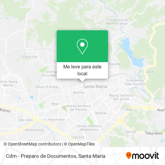 Cdm - Preparo de Documentos mapa