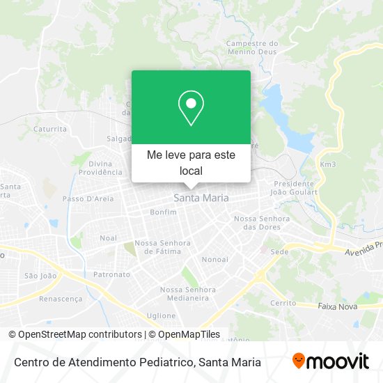 Centro de Atendimento Pediatrico mapa