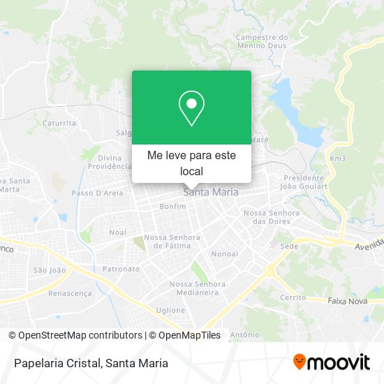 Papelaria Cristal mapa