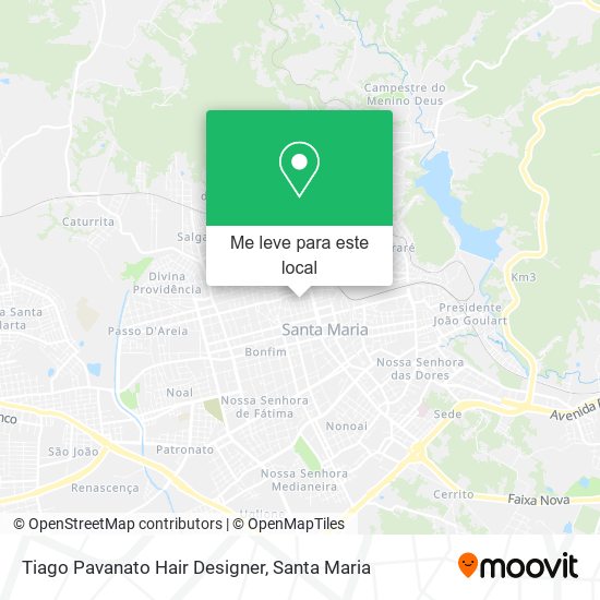 Tiago Pavanato Hair Designer mapa