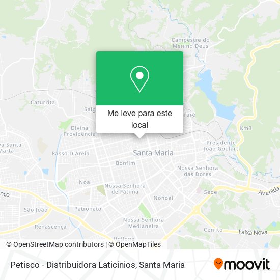 Petisco - Distribuidora Laticinios mapa
