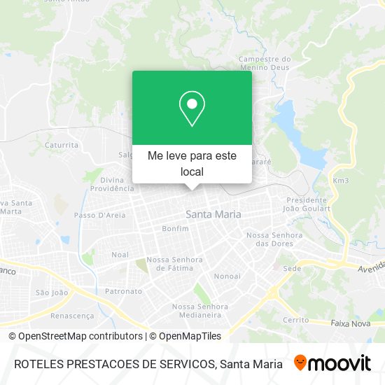ROTELES PRESTACOES DE SERVICOS mapa