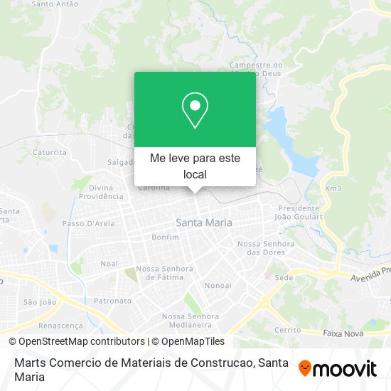 Marts Comercio de Materiais de Construcao mapa