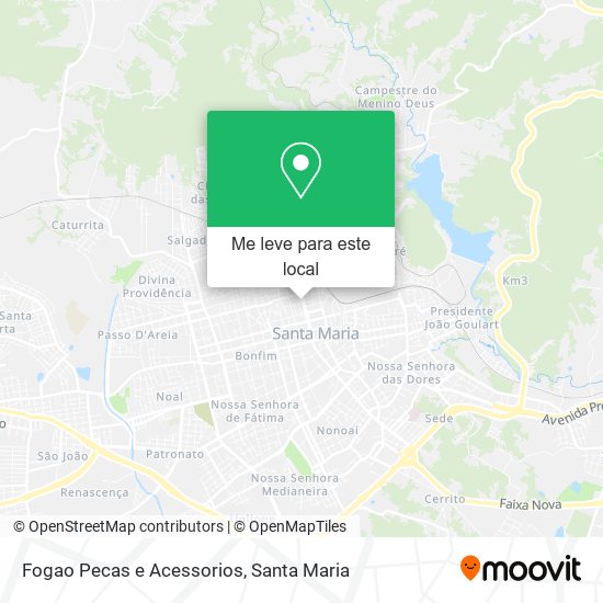 Fogao Pecas e Acessorios mapa