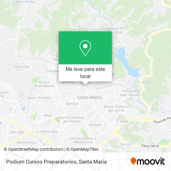 Podium Cursos Preparatorios mapa