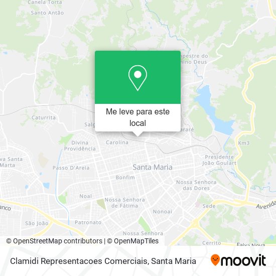 Clamidi Representacoes Comerciais mapa