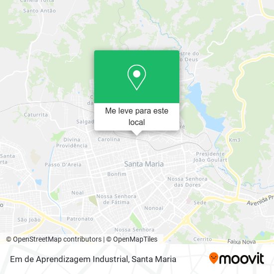 Em de Aprendizagem Industrial mapa