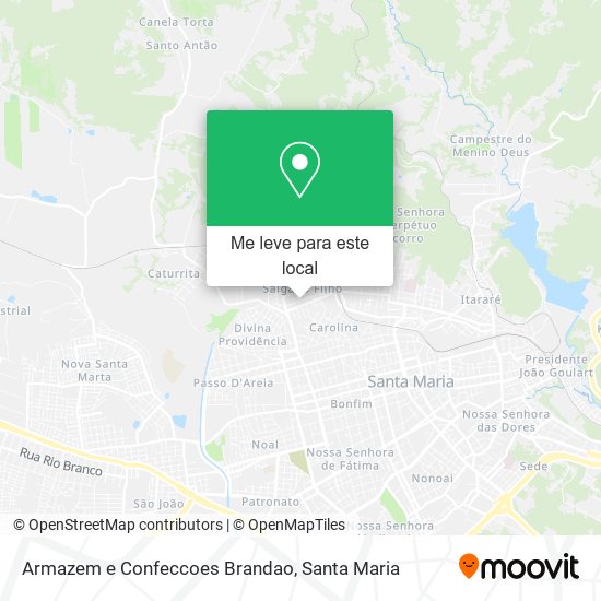 Armazem e Confeccoes Brandao mapa