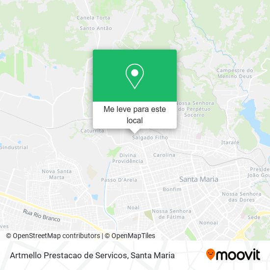 Artmello Prestacao de Servicos mapa