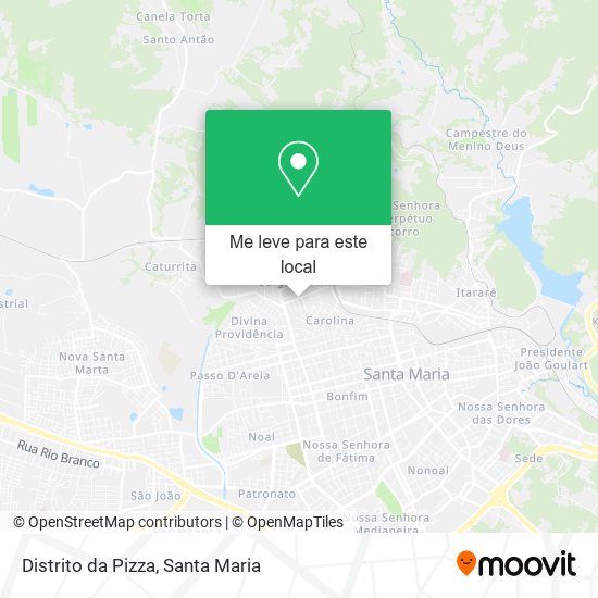 Distrito da Pizza mapa