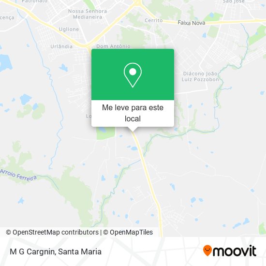 M G Cargnin mapa