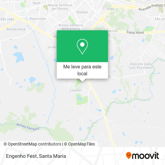 Engenho Fest mapa