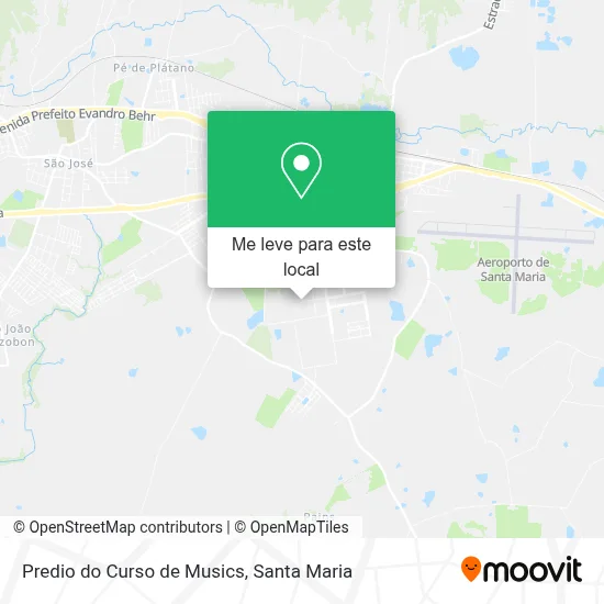 Predio do Curso de Musics mapa