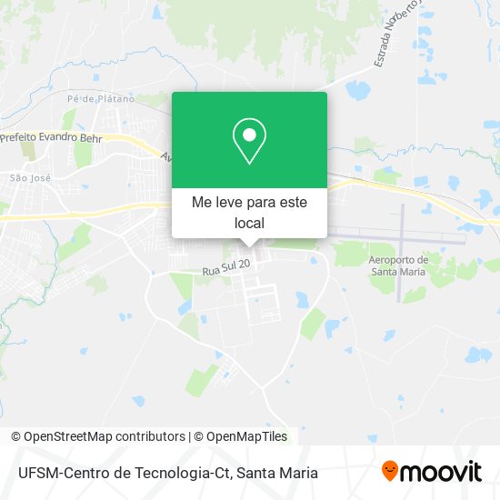 UFSM-Centro de Tecnologia-Ct mapa