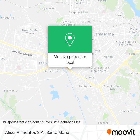 Alisul Alimentos S.A. mapa