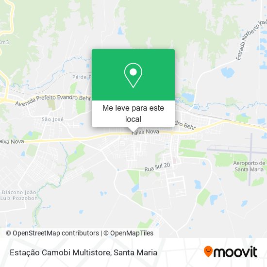Estação Camobi Multistore mapa