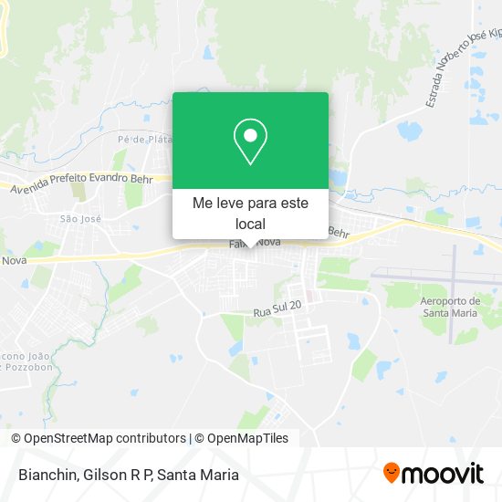 Bianchin, Gilson R P mapa