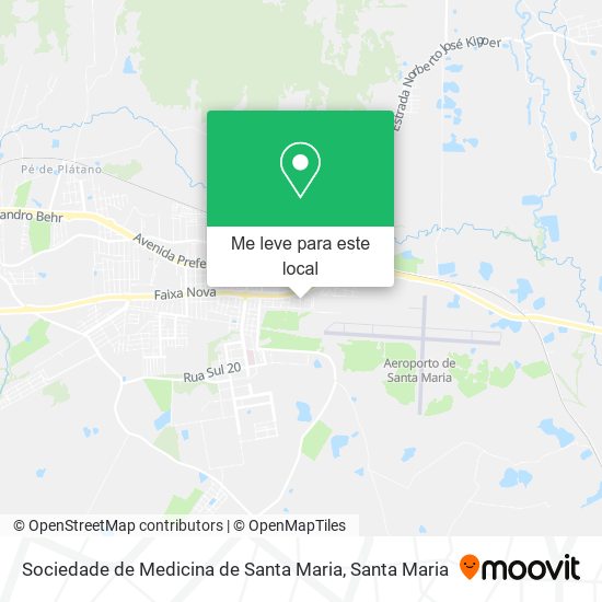 Sociedade de Medicina de Santa Maria mapa